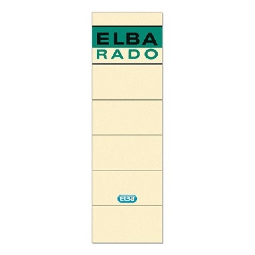 Produktabbildung: ELBA Ordneretikett 100420953 kurz/breit sk chamois 10 St./Pack.