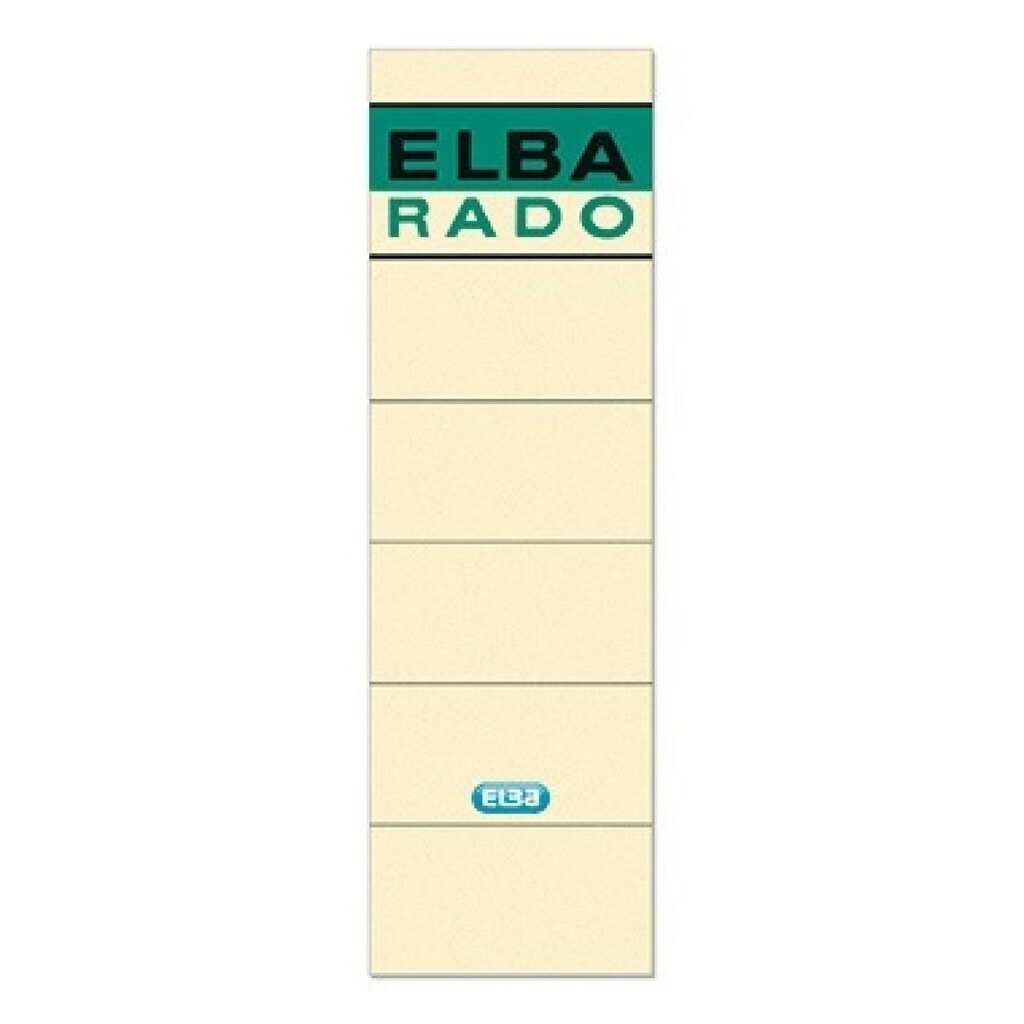 Produktabbildung: ELBA Ordneretikett 100420953 kurz/breit sk chamois 10 St./Pack.