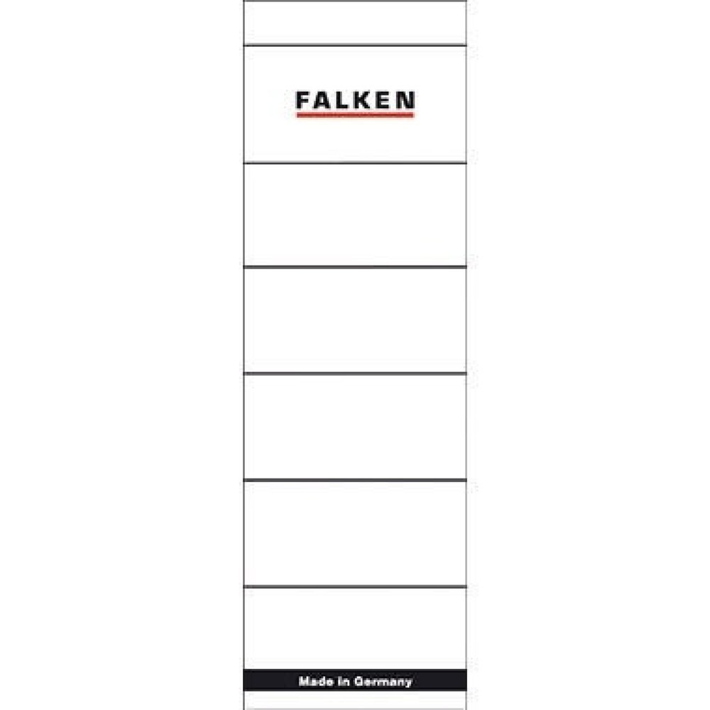 Produktabbildung: Falken Ordneretikett 80037047 breit/kurz sk weiß 10 St./Pack.