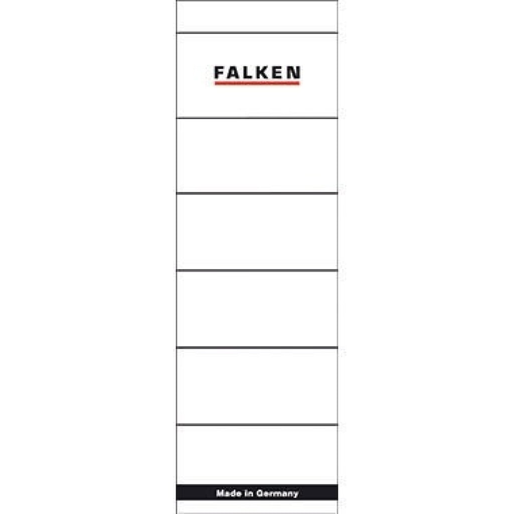 Produktabbildung: Falken Ordneretikett 80037047 breit/kurz sk weiß 10 St./Pack.