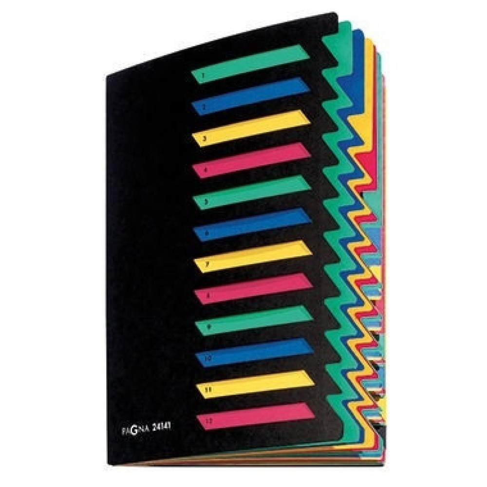 Produktabbildung: PAGNA Ordnungsmappe Deskorganizer 24151-04 DIN A4 24tlg. Pressspan sw