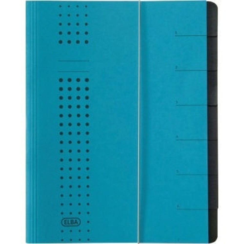 Produktabbildung: ELBA Ordnungsmappe chic 400002020 DIN A4 7Fächer Karton blau