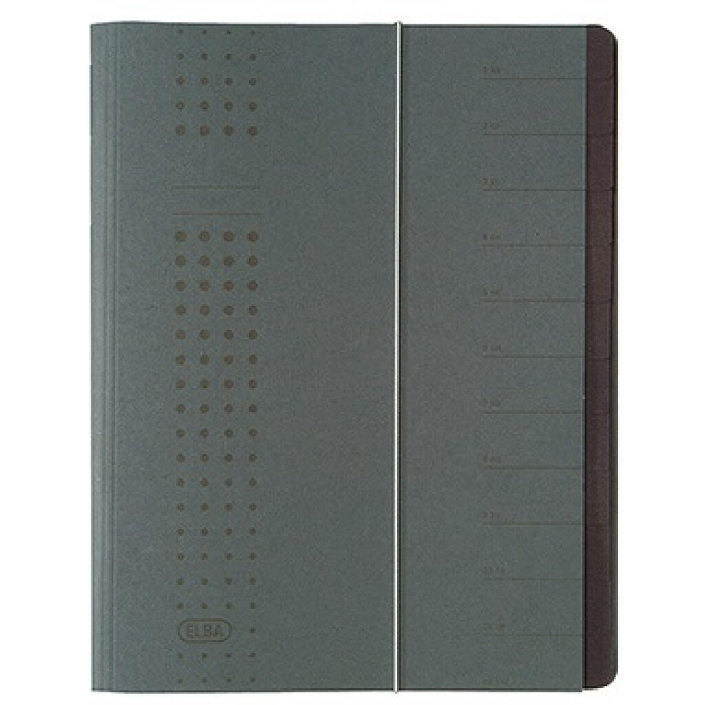 Produktabbildung: ELBA Ordnungsmappe chic 400001032 DIN A4 12Fächer Karton anthrazit