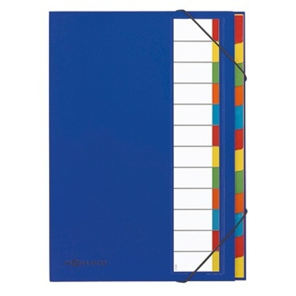 Produktabbildung: PAGNA Ordnungsmappe Deskorganizer 44133-02 DIN A4 12Fächer blau