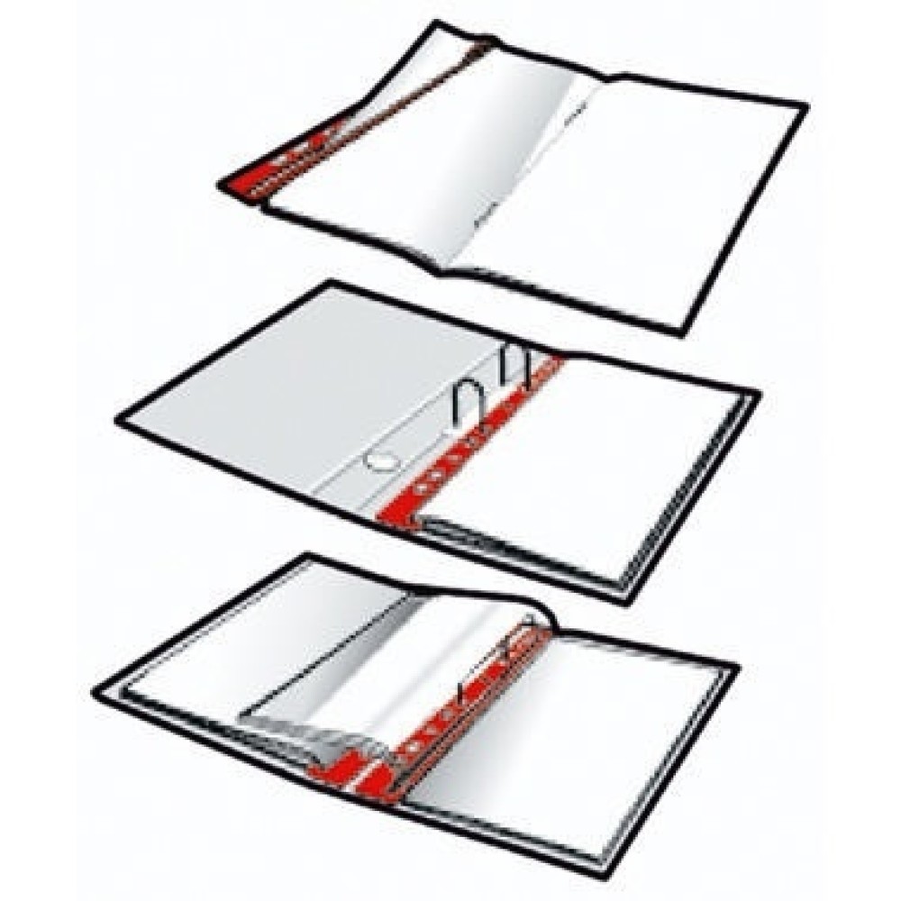 Produktabbildung Nr. 4: DURABLE Ordnungsschiene 293502 DIN A4 max. 150Bl. ws 50 St./Pack.