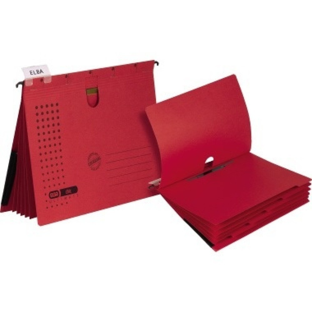 Produktabbildung: ELBA Hängehefter chic ULTIMATE 100333013 DIN A4 rot 5 St./Pack.
