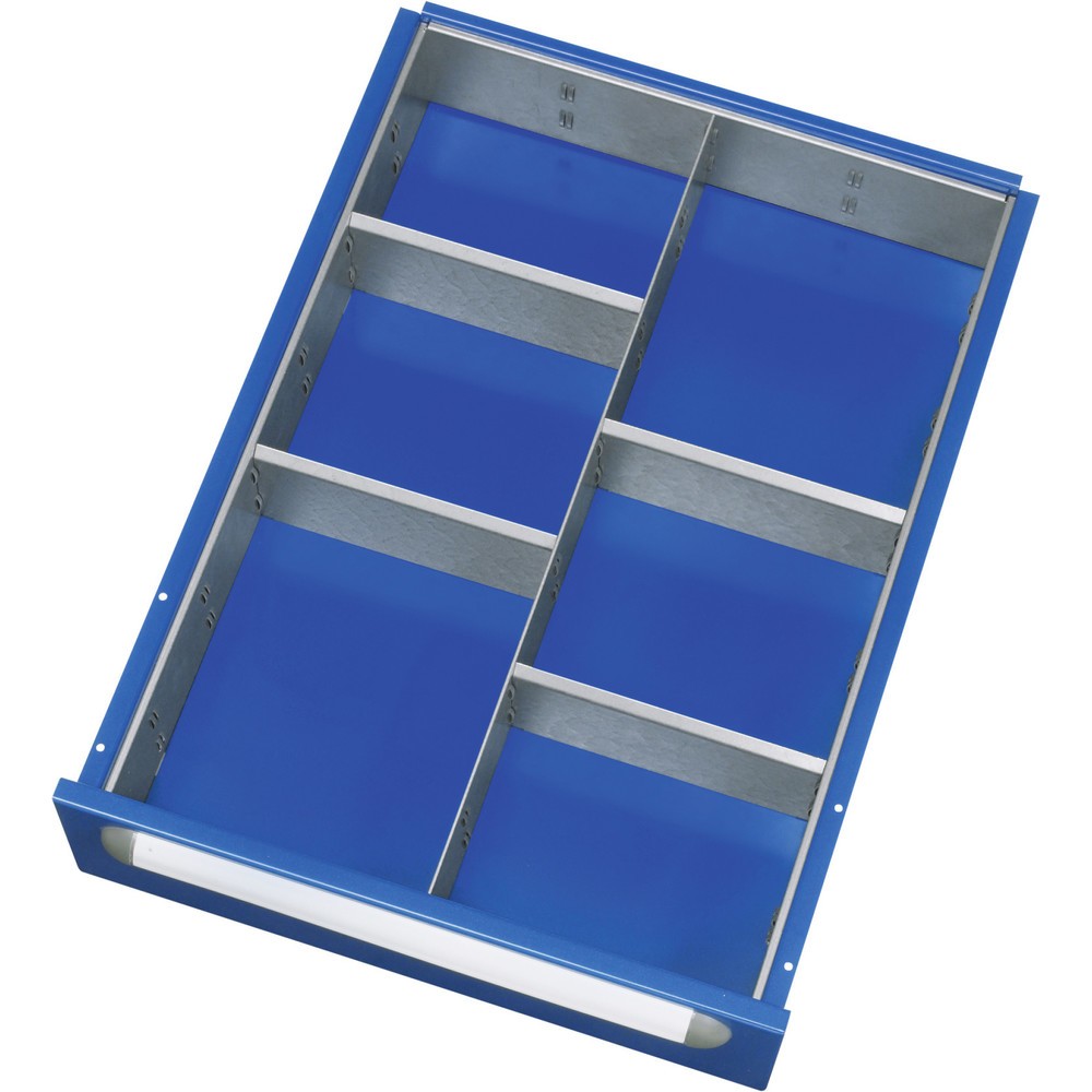 Obrázok výrobku: Organizér RAU do zásuv. 390 × 560 mm, výška 45 mm, 5-dielny