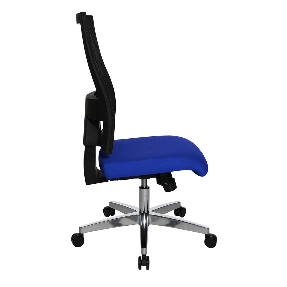 Číslo obrázka výrobku 4: Otočná kancelárska stolička Topstar® X-Pander, sieťové operadlo, funkcia Fitness, modrá
