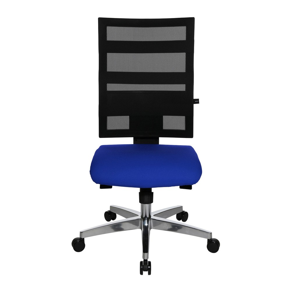 Obrázek produktu: Otočná kancelářská židle Topstar® X-Pander, síťované opěradlo, funkce Fitness, modrá
