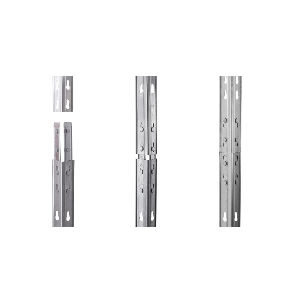 Outdoor-Weitspannregal mit Gitterböden, HxBxT 1.800 x 900 x 450 mm Produktabbildung Nr. 3: Outdoor-Weitspannregal mit Gitterböden, HxBxT 1.800 x 900 x 450 mm