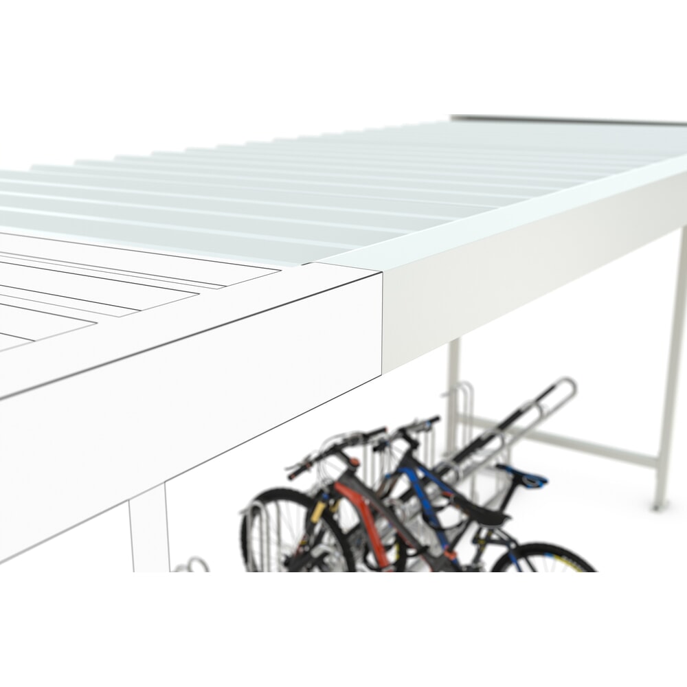 Productafbeelding nr. 3: Overkapping VARIO, 1-zijdig, AE, hxbxd 2.350 x 4.300 x 2.200 mm