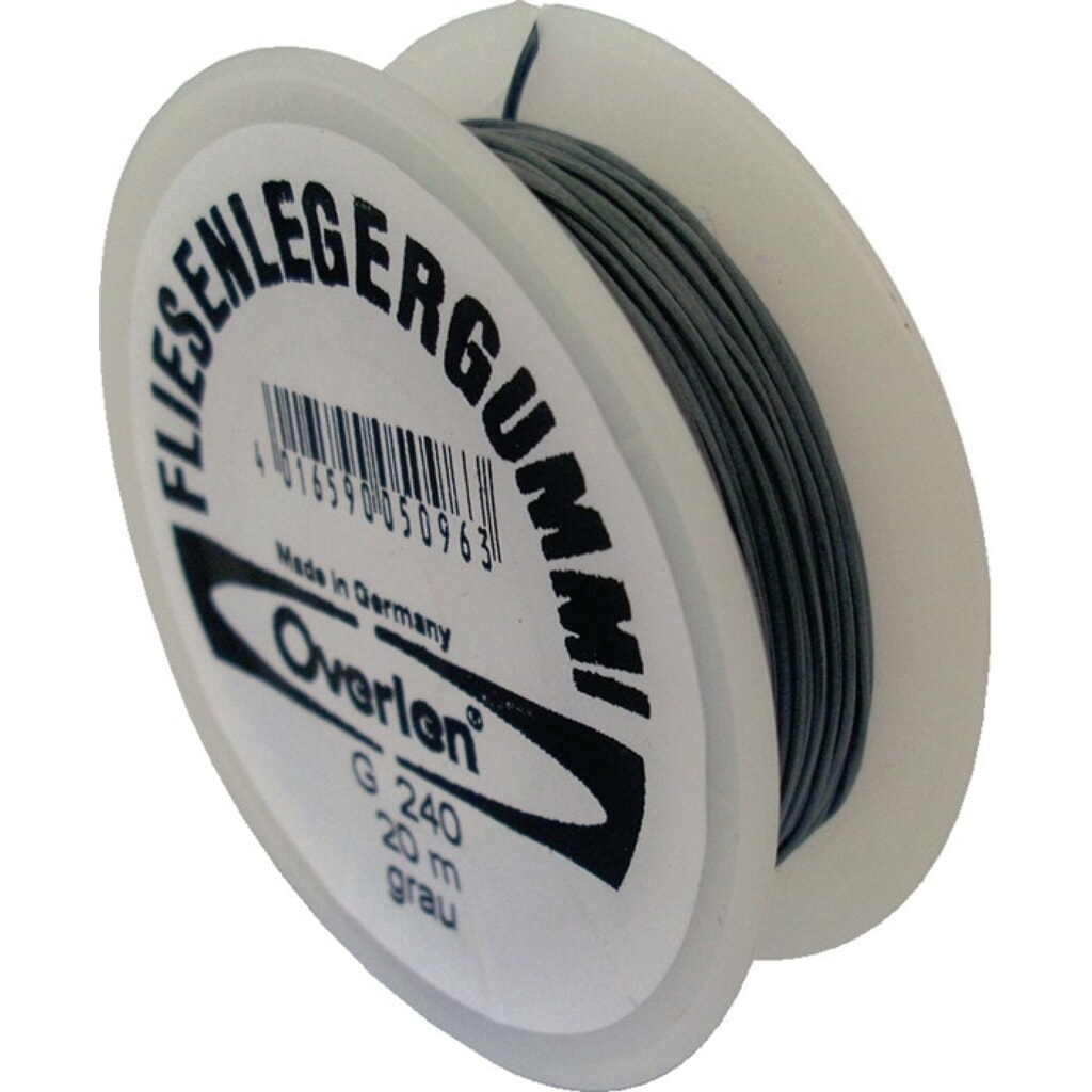 OVERMANN Fliesenlegergummi, passend für Spannecken, Länge 20 m Stärke 0,5 mm, grau Produktabbildung: OVERMANN Fliesenlegergummi, passend für Spannecken, Länge 20 m Stärke 0,5 mm, grau