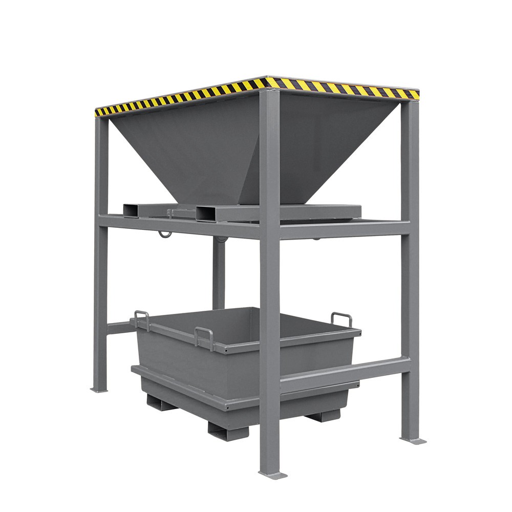 Productafbeelding nr. 1: Overslagsilo met vorkkokers, steunframe, RAL 7016 antracietgrijs