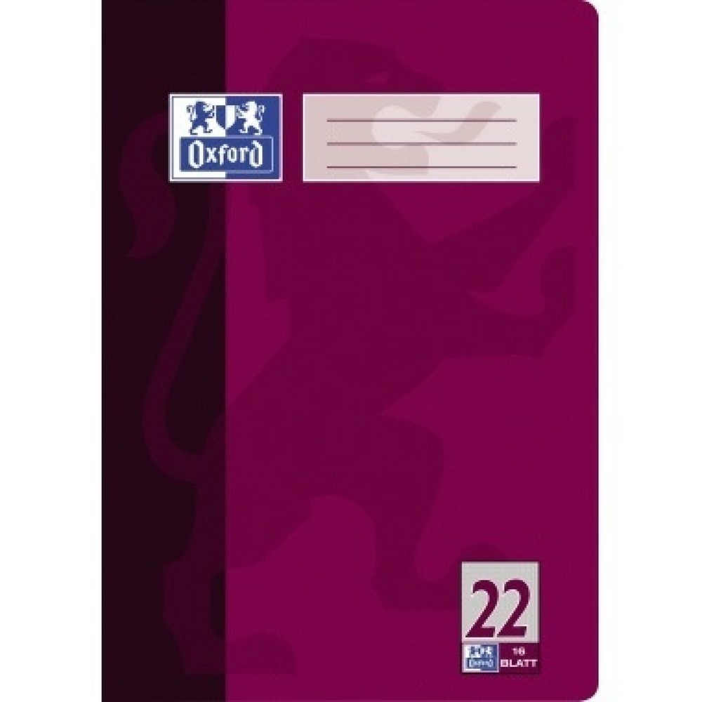 Produktabbildung: Oxford Schulheft Nr.22 100050308 DIN A4 16Bl kariert