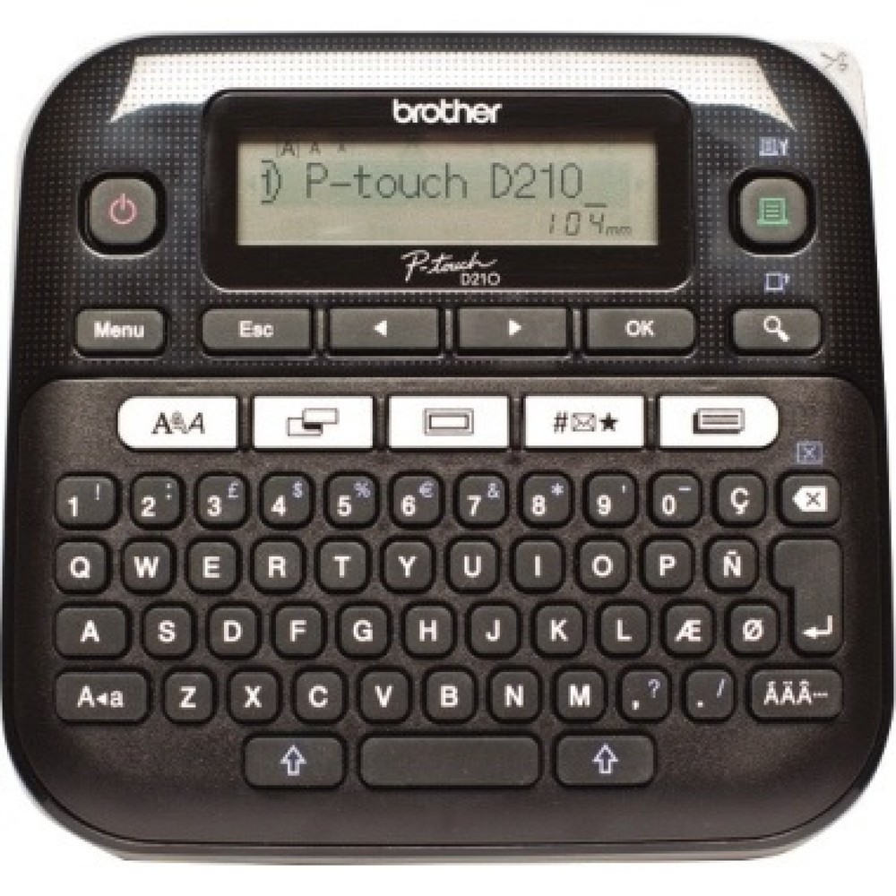 Produktabbildung: P-touch Beschriftungsgerät D210 PTD210ZG1 3,5-12mm QWERTZ
