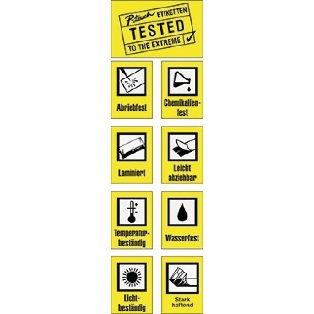 Produktabbildung Nr. 4: P-touch Schriftbandkassette TZE133 12mmx8m bl auf fl
