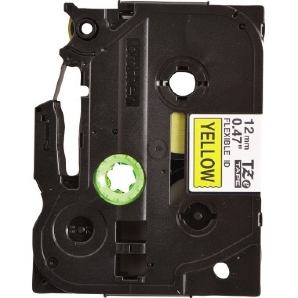P-touch Schriftbandkassette TZEFX631 12mm sw auf ge Produktabbildung: P-touch Schriftbandkassette TZEFX631 12mm sw auf ge