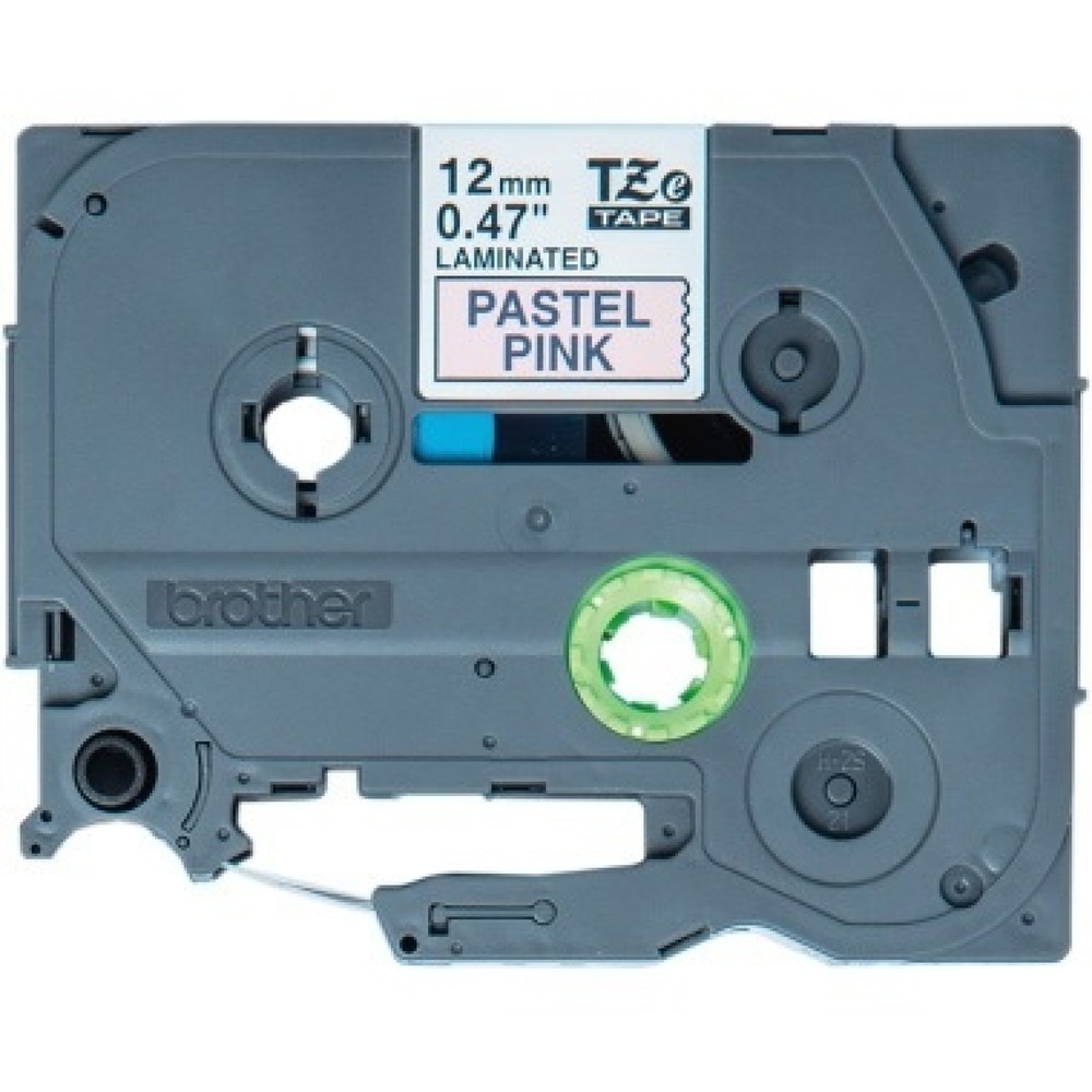 Produktabbildung: P-touch Schriftbandkassette TZEMQE31 12mmx4m sw auf rs pastell