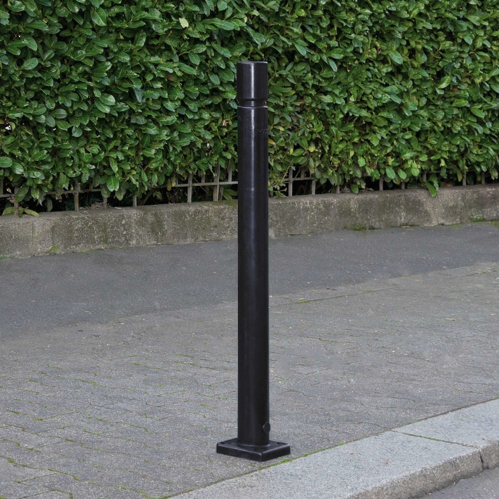 Zdjęcie produktu nr 2: Pachołek MORAVIA CITY FLEX, do montażu pomocą kołków, z TPU, wys. x Ø 1000 x 80 mm, kolor czarny