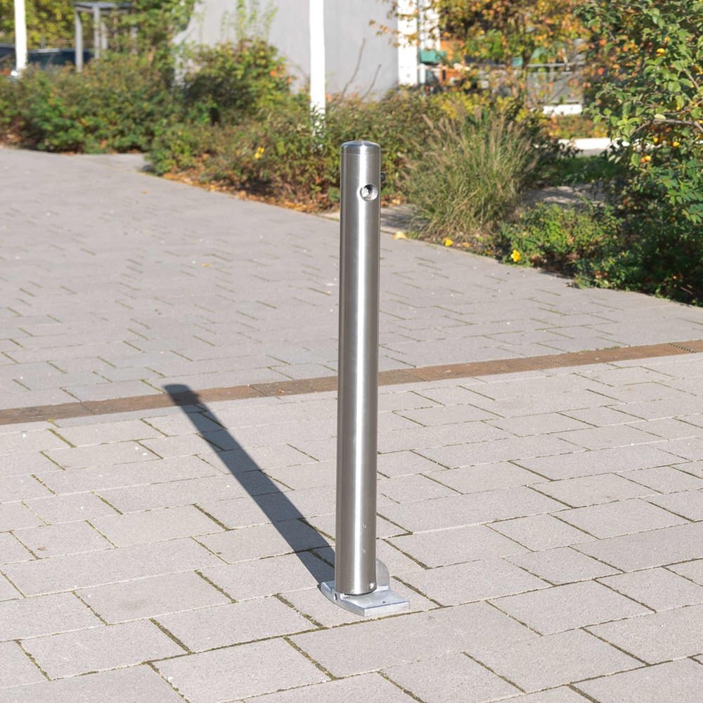 Zdjęcie produktu nr 6: Pachołek ze stali szlachetnej MORAVIA MILANO, do montażu kołkowego, możliwość przełożenia, wys. x Ø 925 x 76 mm