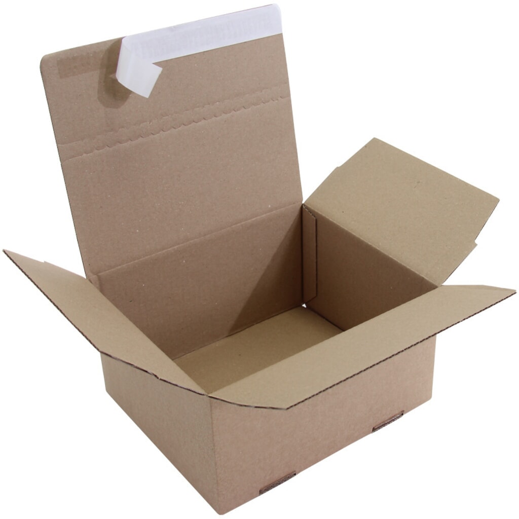 Produktabbildung: Packfix, 305x215x140-220mm, Qual.1.3B, A4, braun, Automatikboden
