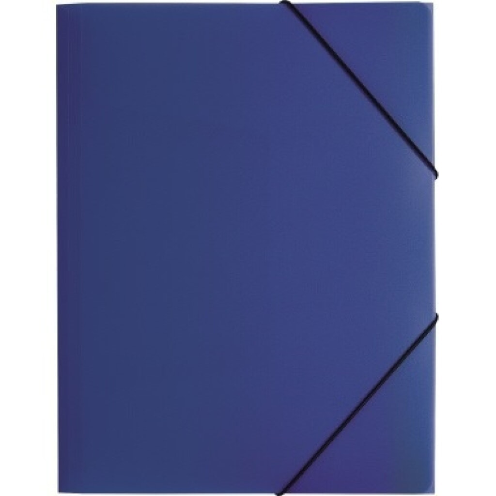 PAGNA Gummizugmappe 21613-07 DIN A4 PP 3Klappen blau Produktabbildung: PAGNA Gummizugmappe 21613-07 DIN A4 PP 3Klappen blau