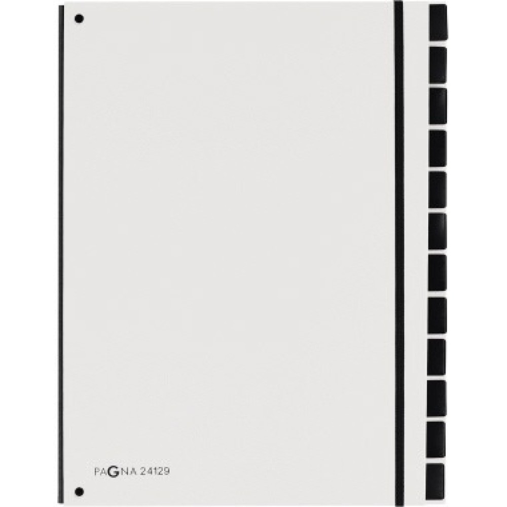 Produktabbildung: PAGNA Pultordner Trend 24129-08 12Fächer 3Schaulöcher weiß