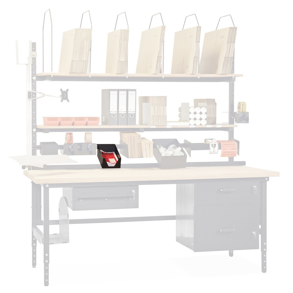 Product afbeelding: Aflegvlak pakbonnen/flyers voor paktafel, lichtgrijs