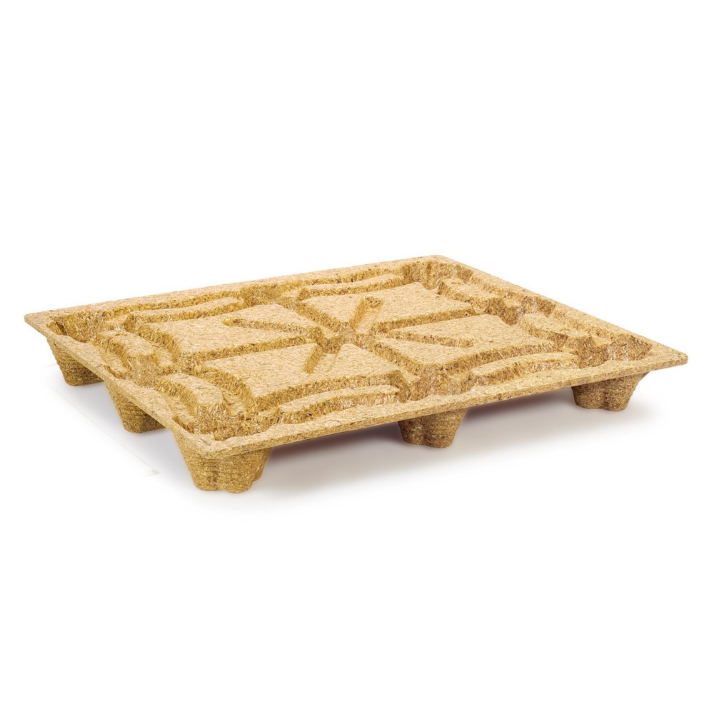 Obrázok výrobku: lisovaná drevená paleta, priemyselný formát, dxš 1,000 x 1.200 mm, dyn. tk 900 kg, 9 stôp
