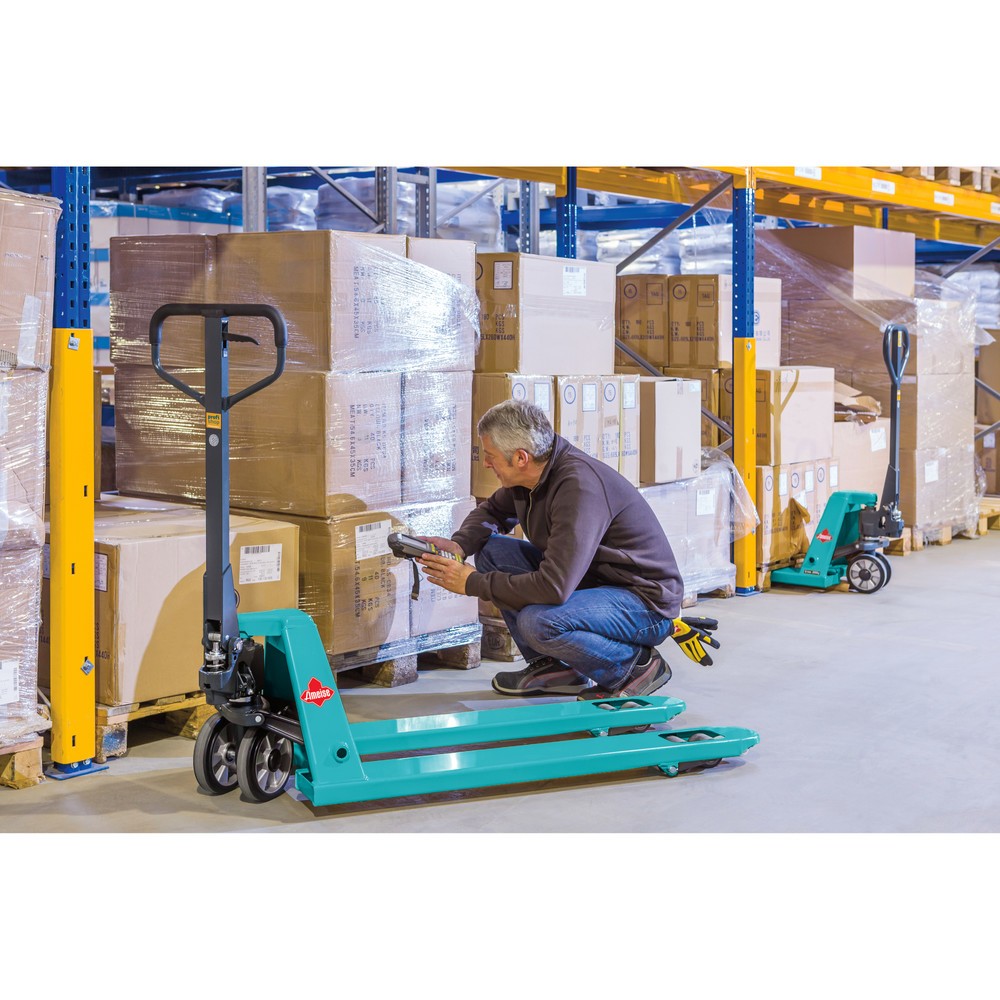 Číslo obrázku produktu 14: Ruční paletový vozík Ameise® PTM 2.5, nosnost 2500 kg, délka vidlí 1150 mm, nylon, tandemová kolečka