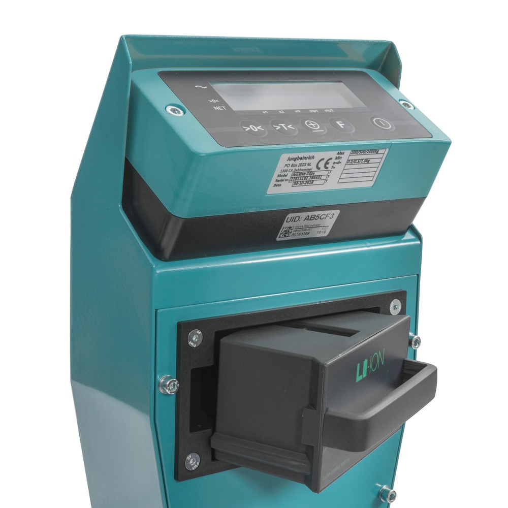 Číslo obrázku produktu 4: Paletový vozík s váhou Ameise® PTM 2.0 Scale + s přesnou váhou, nosnost 2 000 kg.
