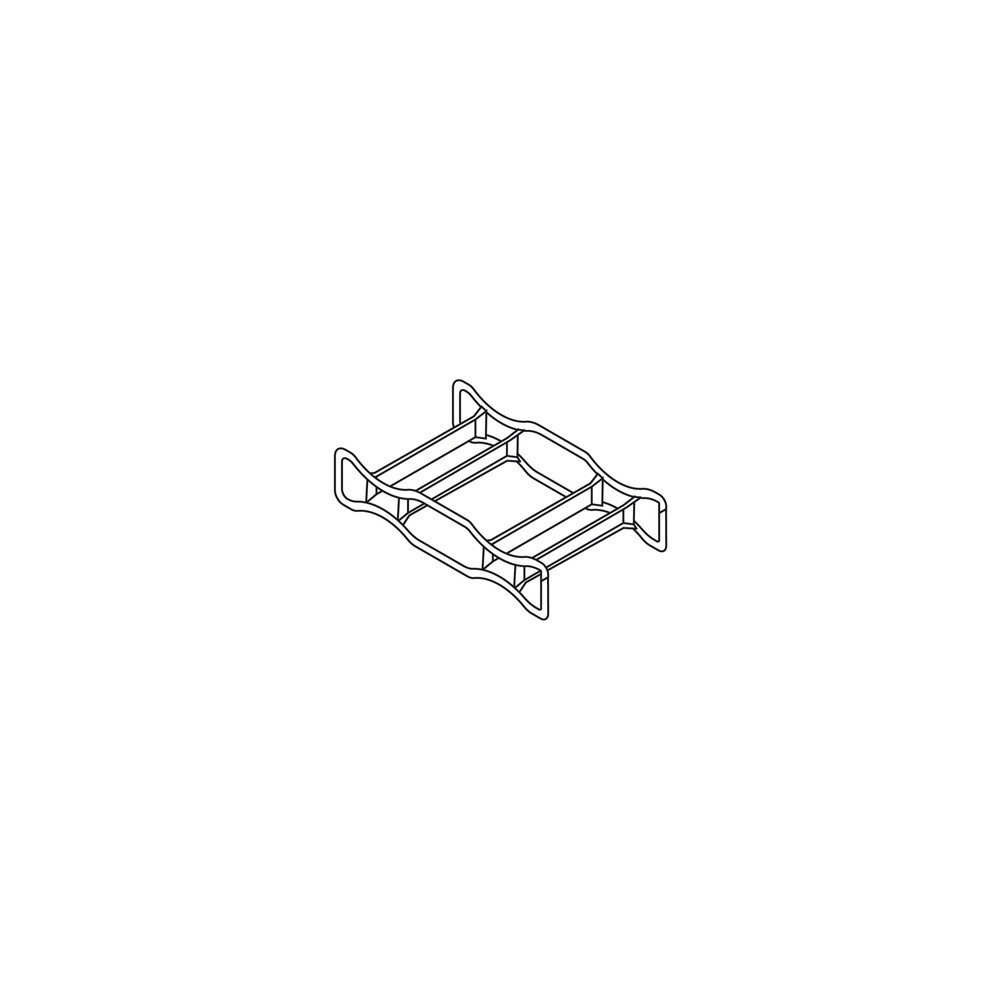 N° de l'image du produit 2 : Palette à fûts en tôle d'acier,galvanisée, empilable,pour 2 fûts couchés