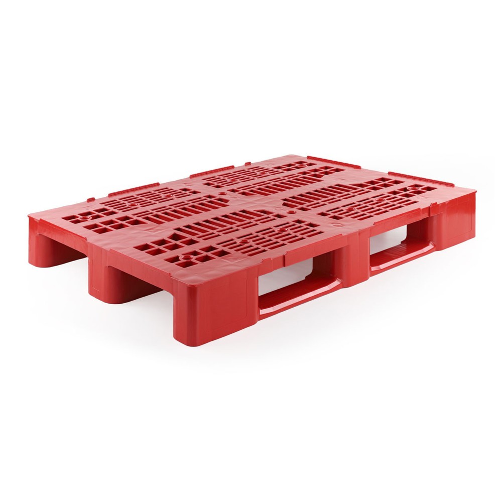 Illustration du produit: Palette en plastique, 1 200x800x145 mm, rouge