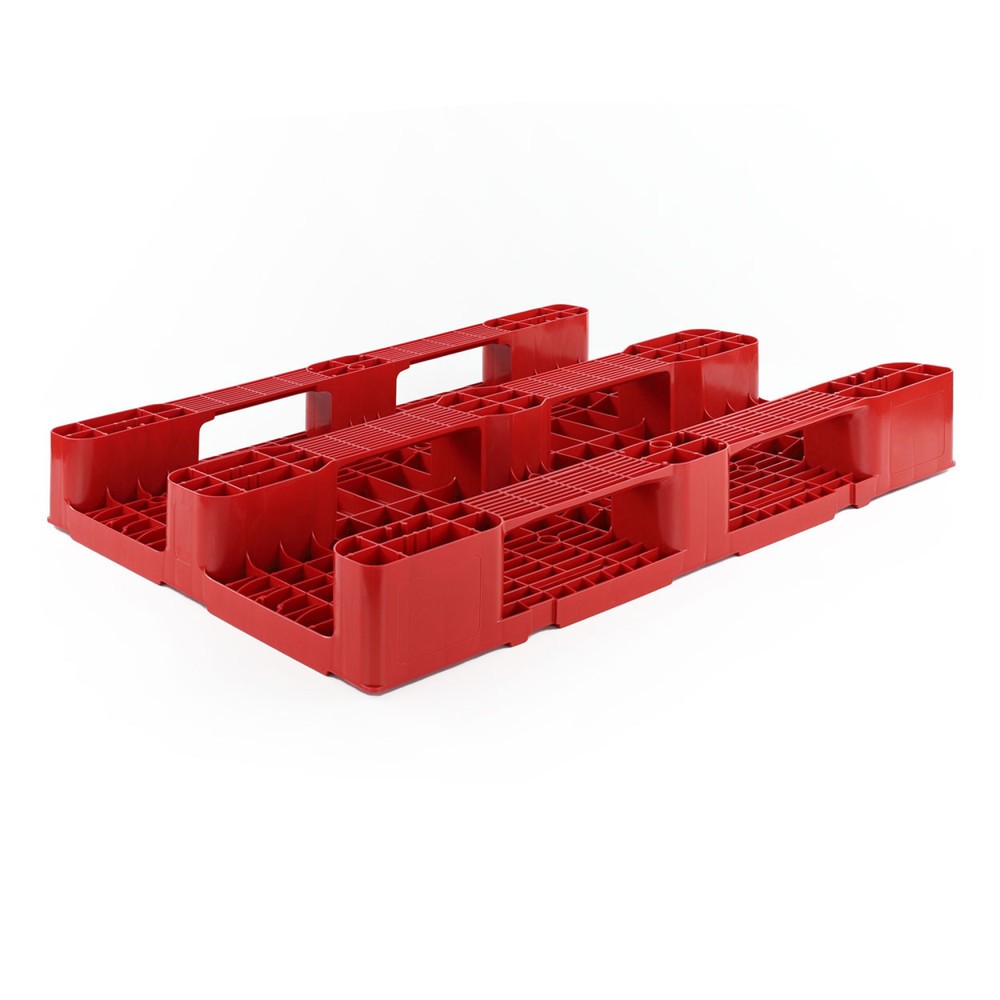 N° de l'image du produit 2 : Palette en plastique, 1 200x800x145 mm, rouge
