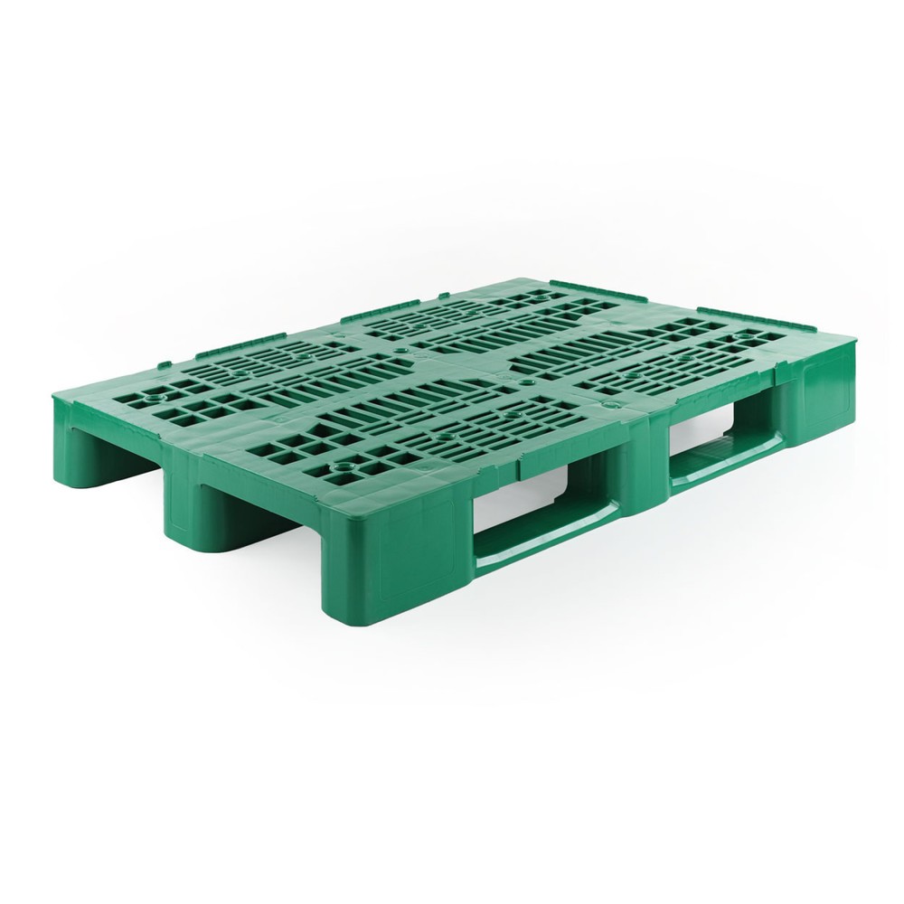 Illustration du produit: Palette en plastique, 1 200x800x145 mm, verte