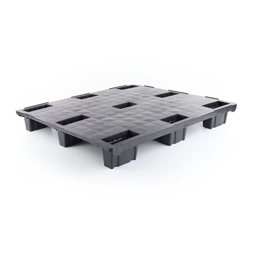 Illustration du produit: Palette légère en plastique, 1 200x1 000x153 mm