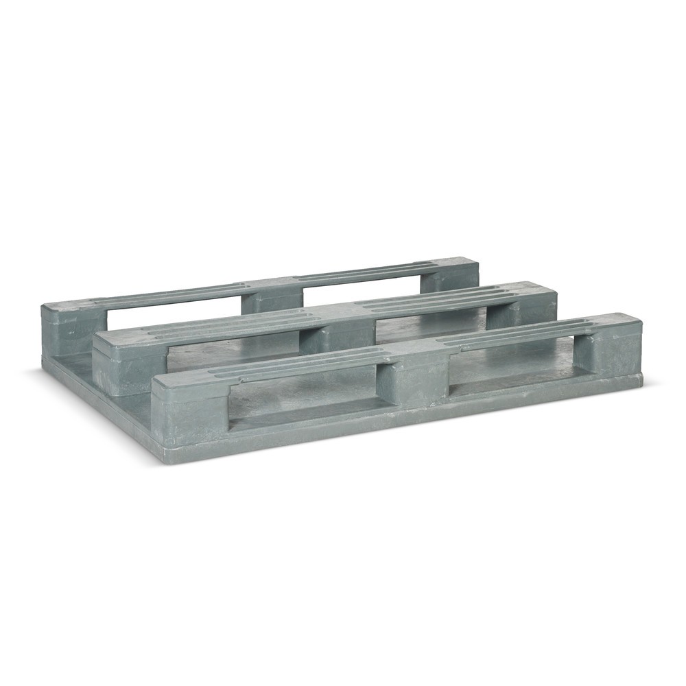 N° de l'image du produit 2 : Palette pour charges lourdes antidérapante avec renfort en fer, Lxl 1 200 x 800 mm