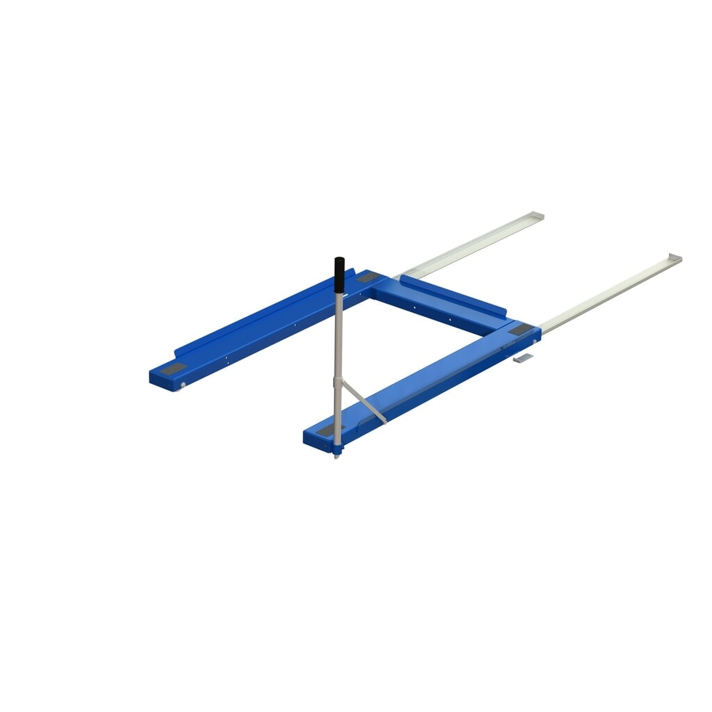 Palettenauszug, Bodenmodell, Tragkraft 800 kg, 85 % Auszugstiefe, mit 700 mm Standardgriff Produktabbildung: Palettenauszug, Bodenmodell, Tragkraft 800 kg, 85 % Auszugstiefe, mit 700 mm Standardgriff