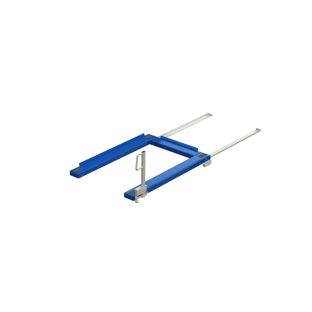 Produktabbildung: Palettenauszug, Bodenmodell, Tragkraft 800 kg, 85 % Auszugstiefe, mit 500 mm Easy-Action-Griff