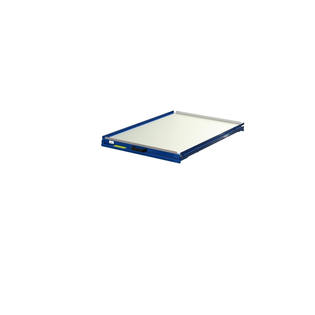 Produktabbildung: Palettenauszug mit Stahlboden, Tragkraft 200 kg, 70 % Auszugstiefe