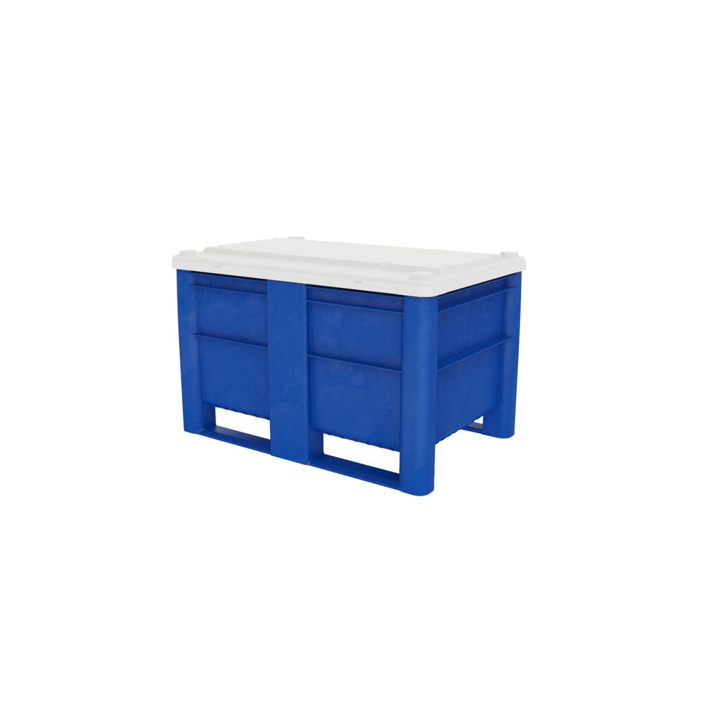 Palettenbox, 500 Liter, blau Produktabbildung Nr. 2: Palettenbox, 500 Liter, blau