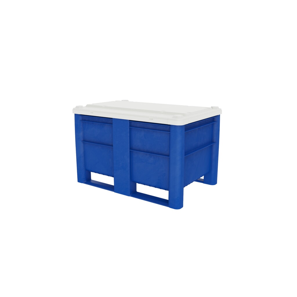 DOLAV Palettenbox, 500 Liter, blau Produktabbildung Nr. 2: DOLAV Palettenbox, 500 Liter, blau