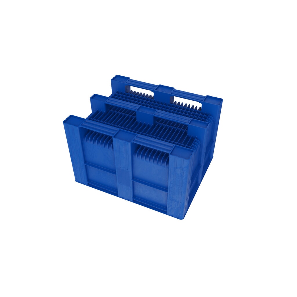 DOLAV Palettenbox, 605 Liter, blau Produktabbildung Nr. 2: DOLAV Palettenbox, 605 Liter, blau