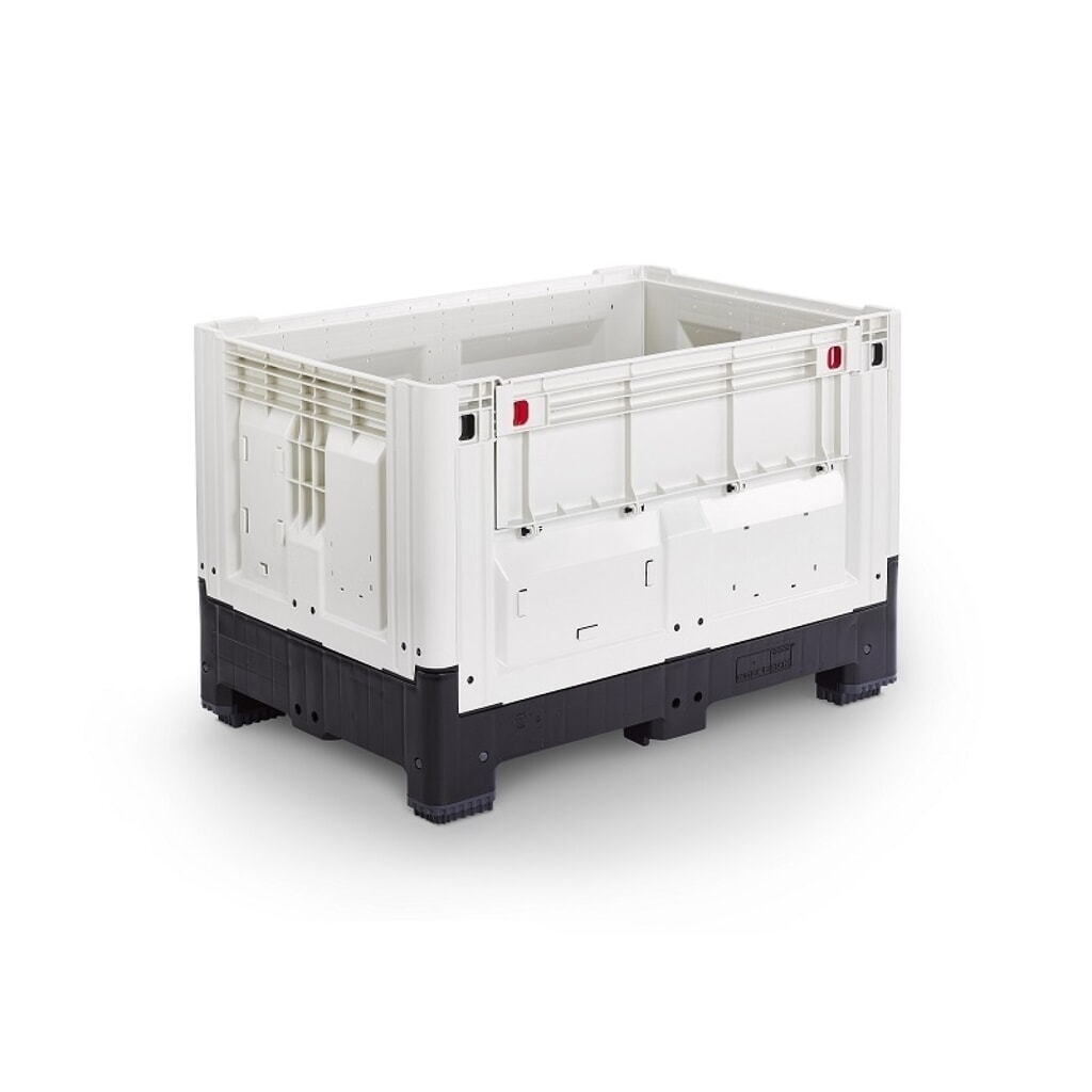 Produktabbildung Nr. 1: Palettenbox, klappbar, geschlossen, 1200x800x800 mm, mit 4 Füßen