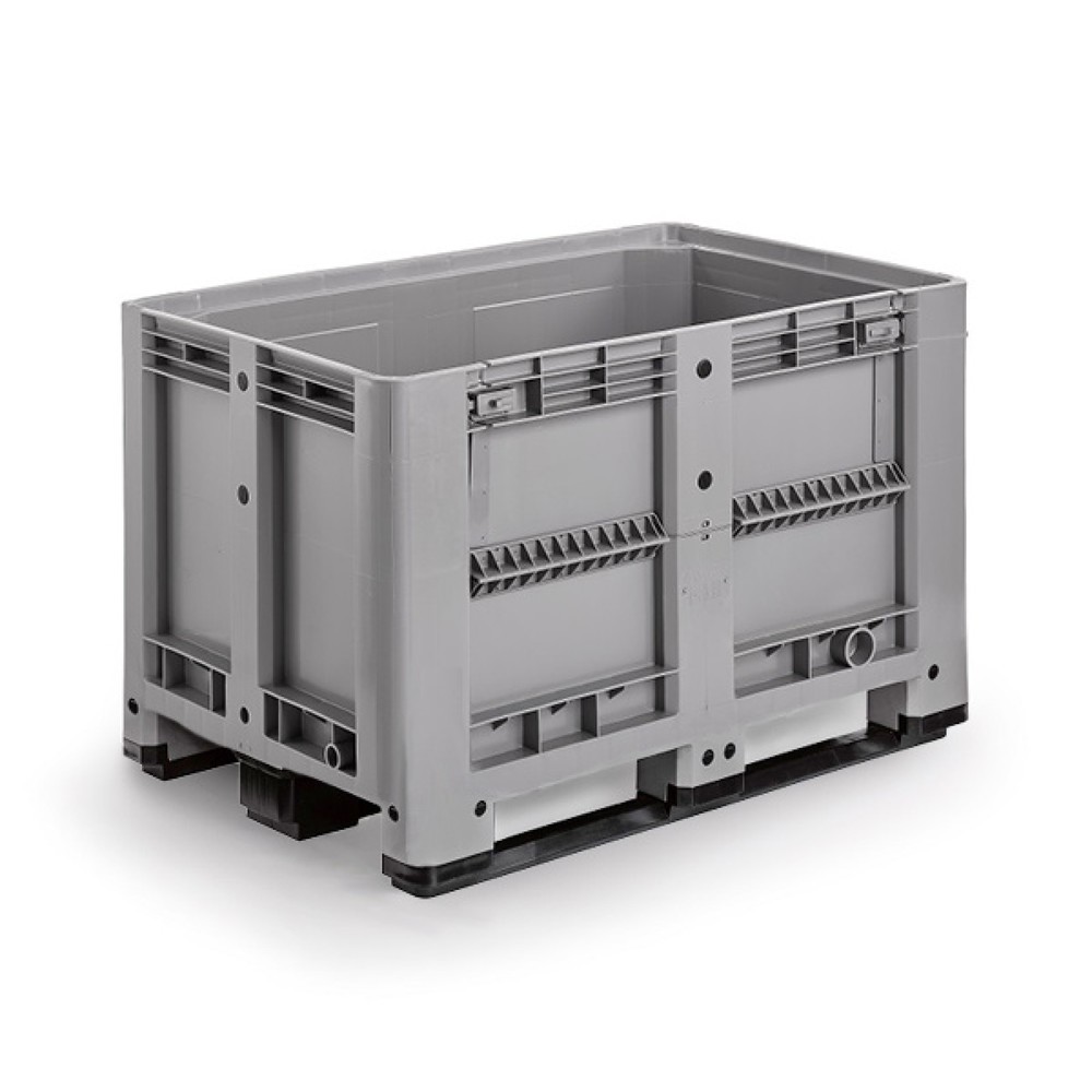 Produktabbildung Nr. 2: Palettenbox M, 1200x800x780 mm, geschlossen, mit Entnahmeklappe und 3 Kufen