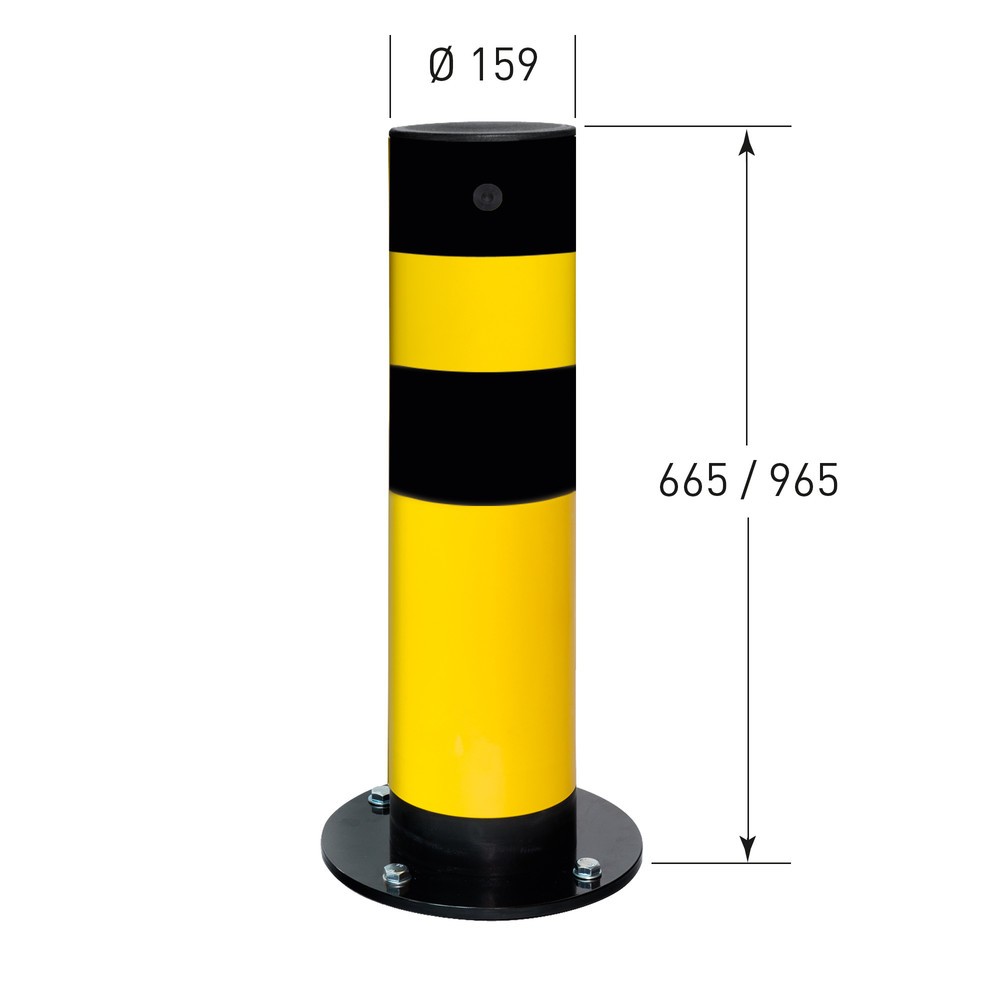 Immagine del prodotto n. 3: Paletto anticollisione MORAVIA inclinabile Swing, per interni, altezza 655 mm, Ø 159 mm