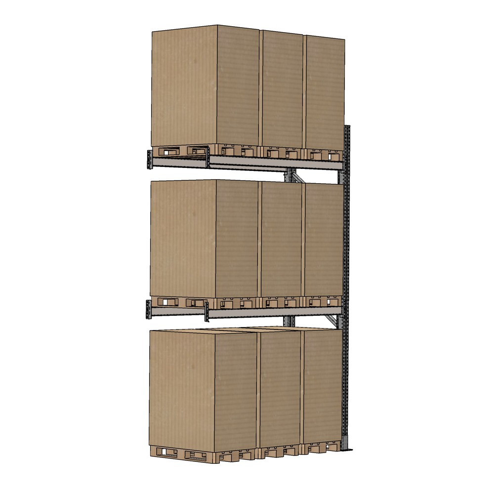 Productafbeelding nr. 2: Pallet aanbouwrek SCHULTE met 1 veld 1.825 mm - 4.500x1.100 mm (hxd), 4 stijlen (2.000 kg) voor buiten