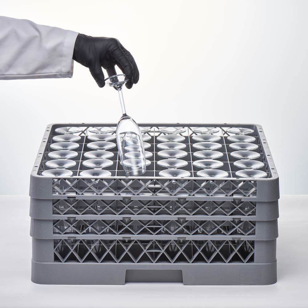 N° de l'image du produit 5 : Panier de lavage Stalgast pour verres et tasses 36 compartiments 500 x 500 mm