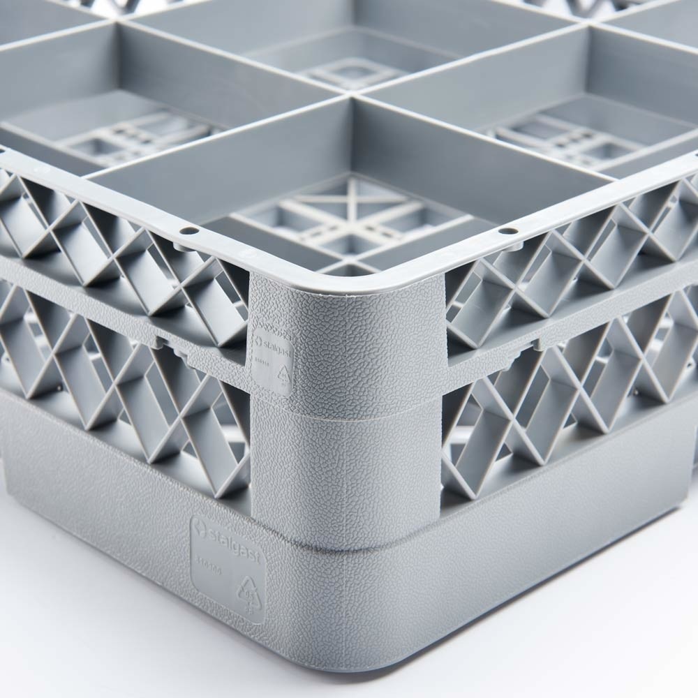 N° de l'image du produit 5 : Panier de lavage Stalgast pour verres et tasses 9 compartiments 500 x 500 mm