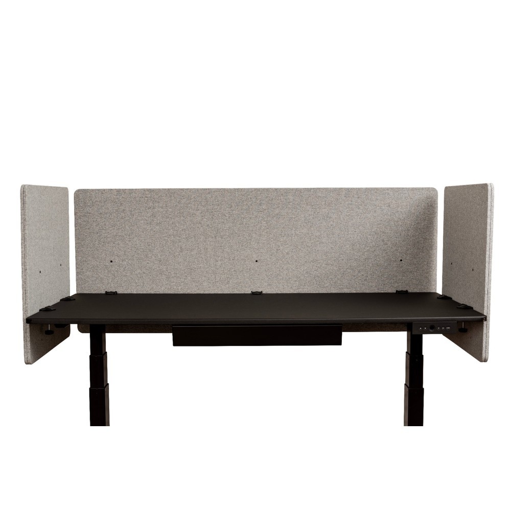 N° de l'image du produit 2 : Panneau acoustique RECLAIM pour bureau, paroi latérale, largeur 600 mm, gris clair